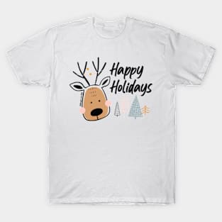 Happy Holidays, Reindeer © GraphicLoveShop T-Shirt